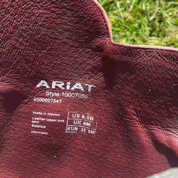 Ariat Alta Tan 3 Buckle Leather Riding Boots NWT Size 6.5 - Picture 12 of 12